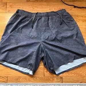 Lululemon surge shorts 7” inseam no liner charcoal grey